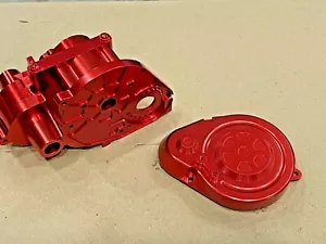 Aluminum Transmission Gearbox W/ Motor Mount for 1/10 Axial RBX10 Ryft 4WD Red - Picture 1 of 6