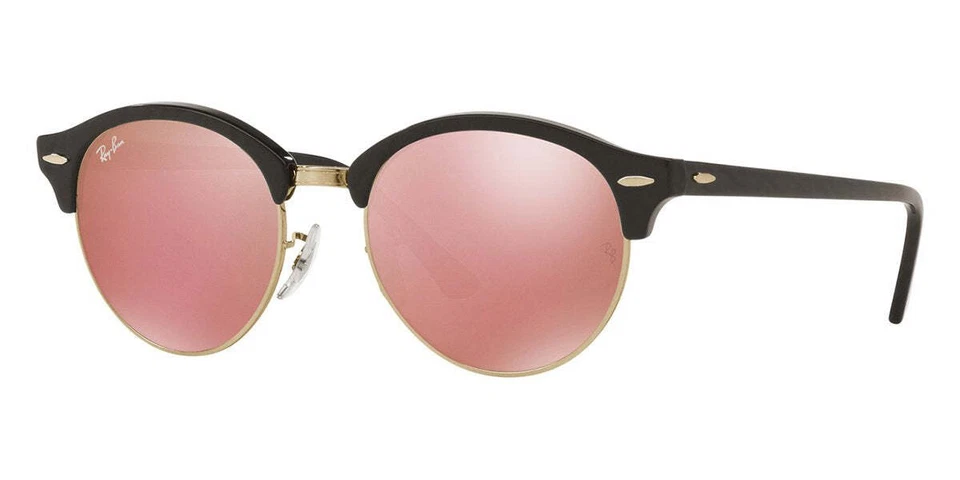 Gently Ray Ban Sunglasses Rb4246 1197/z2 Clubround Black Copper Flash