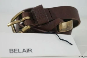 BELAIR CHEYENNE CINTURÓN CUERO MARRÓN CHOCOLATE TALLA 85cm ¡NUEVO!! - Imagen 1 de 11