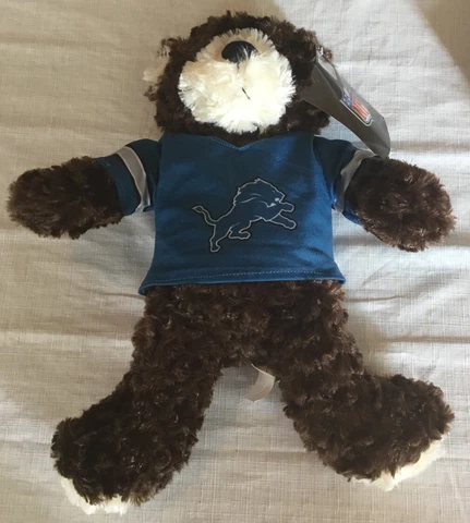 NFL Detroit Lions Plush Bear 17” New Cover