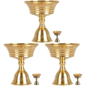 Set of 3 Kerzenhalter Wärmer Leuchter LED Behälter Kerzenständer - Bild 1 von 12