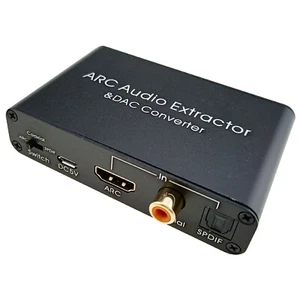 HDMI ARC Extractor Optical SPDIF Coaxial 3.5mm Sound Output Video Audio Adapter - Picture 1 of 7