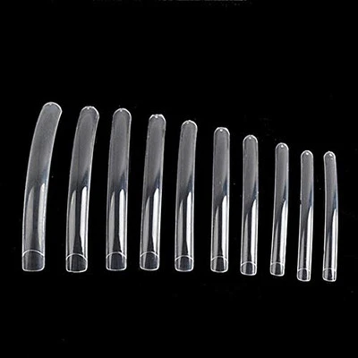  100pcs White/Clear/Natural Extra Long Curve Nail Tip UV Gel French Acrylic  - Image 1 of 4