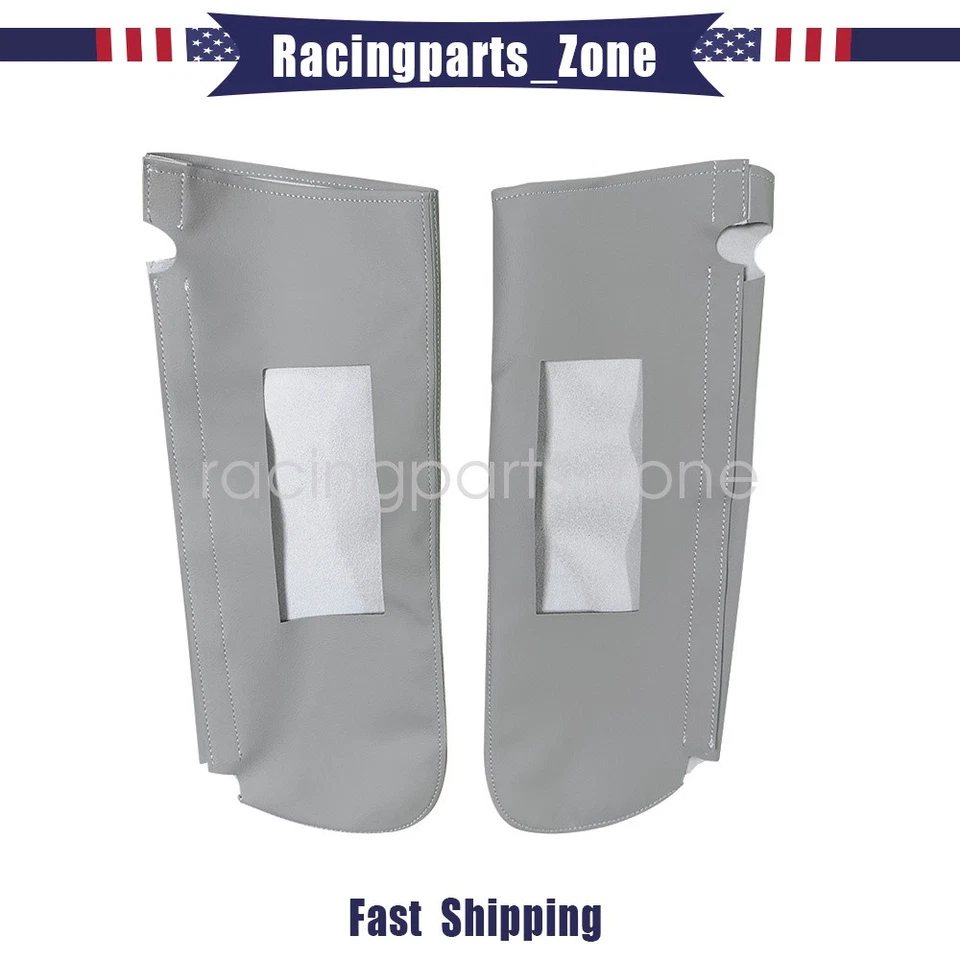 Replacement Leather Sun Visor Cover Gray For 1995-99 Chevy Tahoe Suburban Yukon - Imagem 1 de 4