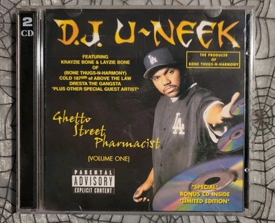D.J. U-Neek Ghetto Street Pharmacist Volume 1 2disc CD Krayzie Layzie Bone Thugs - Image 1 of 4