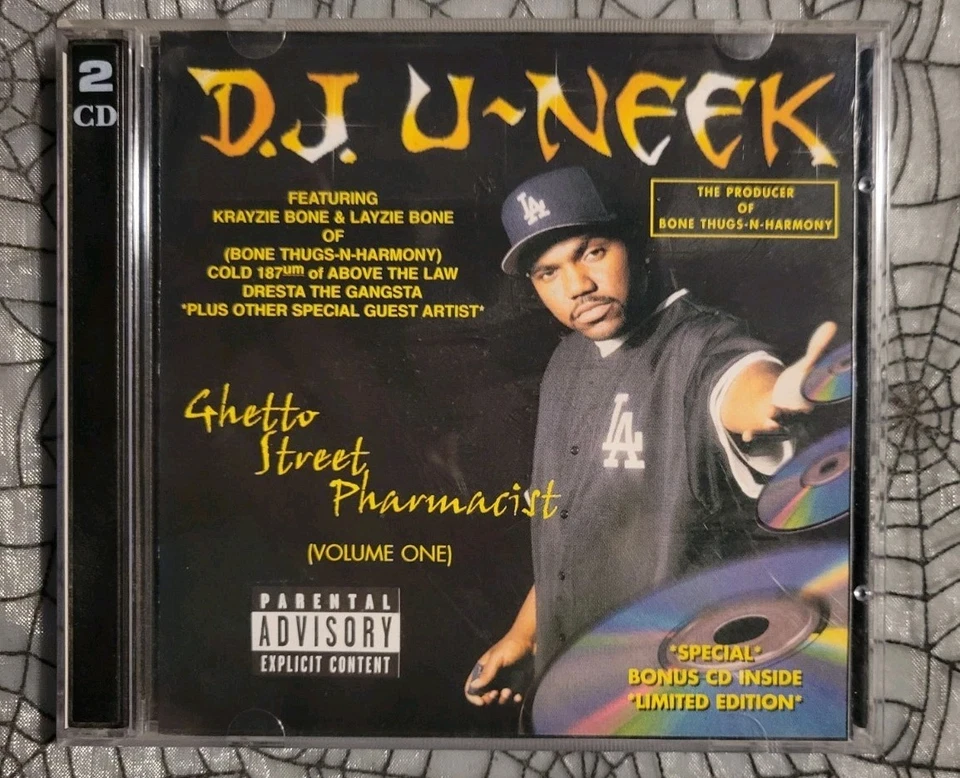 D.J. U-Neek Ghetto Street Pharmacist Volume 1 2disc CD Krayzie Layzie Bone Thugs - Image 1 of 4