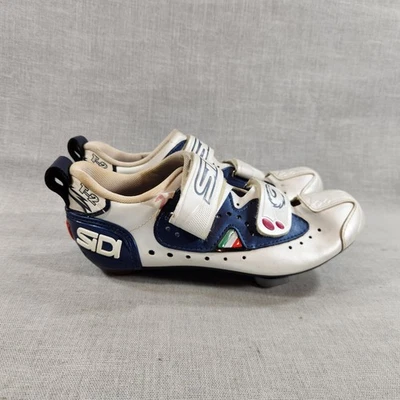 Zapatos de Ciclismo Sidi T-2 Hechos en Italia Bandera Italiana Para Hombre Talla 6.5 Correas Foto 1 de 4