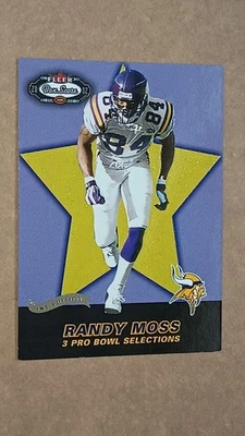2002-FLEER BOX SCORE-RANDY MOSS 1ST EDITION ALL-PRO-/100-VIKINGS - Image 1 of 4