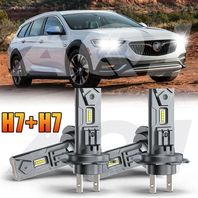 For Buick Regal TourX 2018-2020 LED Headlights High/Low Beam Bulbs Combo Kit - Image 1 of 4