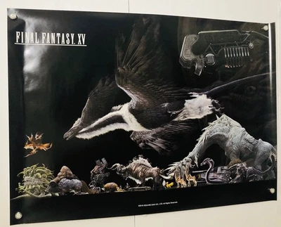 Póster limitado de Final Fantasy XV: 2016 B2 Square Enix Café (rollo: BN 20×29 pulgadas Foto 1 de 4