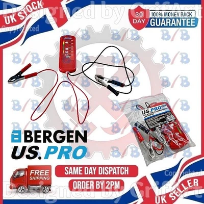 12V CAR VAN MOTORBIKE BATTERY ALTERNATOR AND CHARGE TEST TESTER LED DISPLAY TOOL - Image 1 of 4