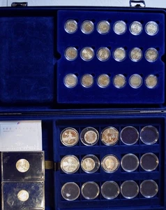 Sammlung Münzen Frankreich Silber 2 € Etui Euro Silbermünzen Liebhaber Gaulle - Bild 1 von 9