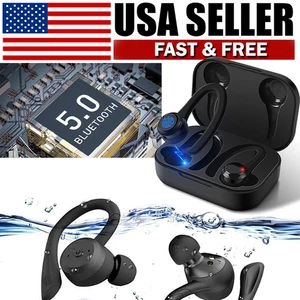 Bluetooth 5.0 Ohrhörer Stereo Sport Ohrhörer Kabellos Kopfhörer In Ear Headset - Bild 1 von 10