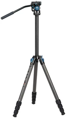 SIRUI ST124+VA5 Carbon Fiber Tripod with VA-5 Fluid Video Head 26.4lb Load - Image 1 of 4