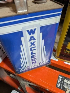 De colección GMC Waxcleen Waxclean lata galón retro automotriz  - Imagen 1 de 5