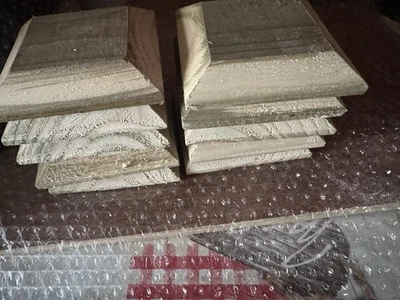 10 fence post caps,wooden,treated,bevelled,handcrafted,quality  - Image 1 of 4