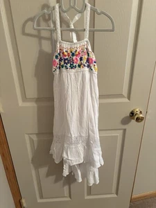 Girls Dress Disney Sundress Medium Boho Hi Lo Embroidered D-signed - Picture 1 of 3