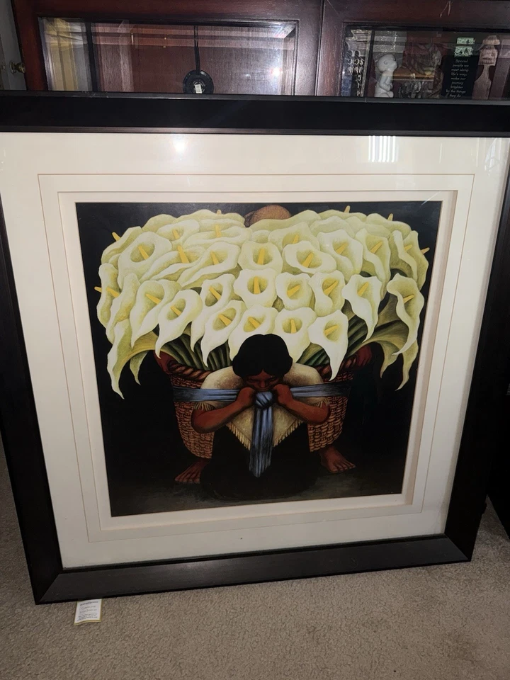 Diego Rivera “el portador de flores” enmarcado profesionalmente Foto 1 de 1
