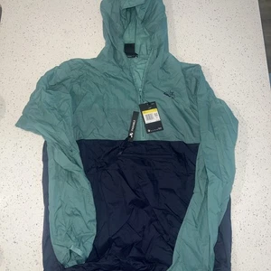 Nike SB Anorak Herren 1/2 Reißverschluss verpackbare Jacke grün/marineblau Größe S AO0296-362 - Bild 1 von 7