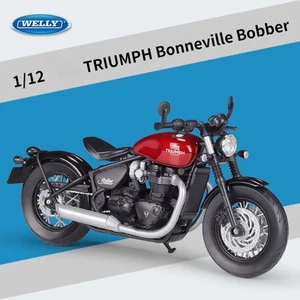 WELLY 1:12 TRIUMPH Bonneville Bobber Alloy Motorcycle Model Toy Collection - Picture 1 of 1