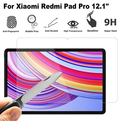 Película protectora de pantalla de vidrio templado para tableta Redmi Pad Pro de 12,1 pulgadas Foto 1 de 4