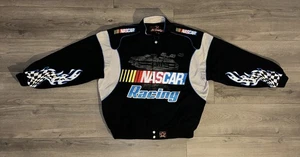 JH Design NASCAR Racing Double Sided Embroidered Twill Racing Jacket Mens XL - Picture 1 of 21