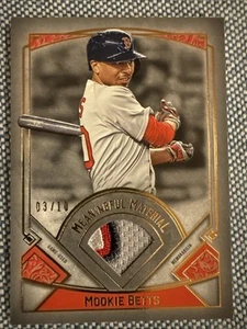 Mookie BETTS🔥2017 Topps Museum Meaningful Materials Patch #MR-MB 3/10 Red Sox - Picture 1 of 2
