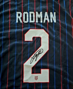 Trinity Rodman signiertes USWNT 2025 Auswärtstrikot Größe L persönlich mit Echtheitszertifikat - Bild 1 von 3