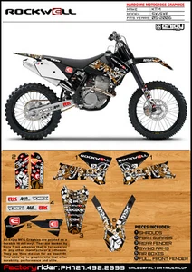 Rockwell Motocross Graphics KTM SX & SXF 2005-2006 DIRT BIKE GRAPHICS DECO KIT - Picture 1 of 1