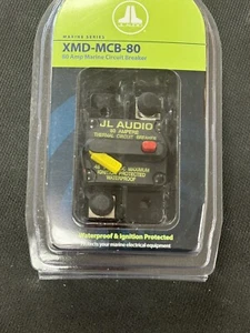 JL Audio XMD-MCB-80 Marine Boat Circuit Breaker Resettable Waterproof - 80 Amp - Imagen 1 de 2