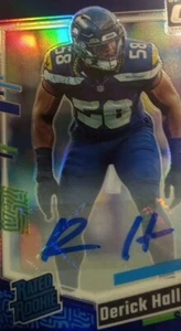 /99 Autograph Derick Hall Auto Seattle Seahawks - Picture 1 of 6