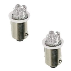 2x BULB 12V 4W BA9S LED WHITE CAR MOTORCYCLE MOTORBIKE SCOOTER T4W LAMP LIGHT - Picture 1 of 1