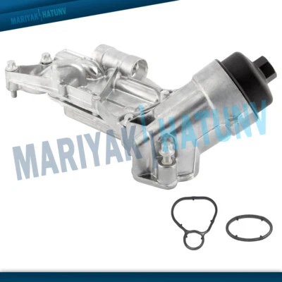 Enfriador de aceite del motor con conjunto de filtro de aceite para Chevrolet Cruze Aveo Sonic 93186324 Foto 1 de 4