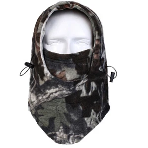 Men Women Winter Camo Fleece Balaclava Hat Ski Hunting Neck Face Mask Hood Cap - Picture 1 of 29