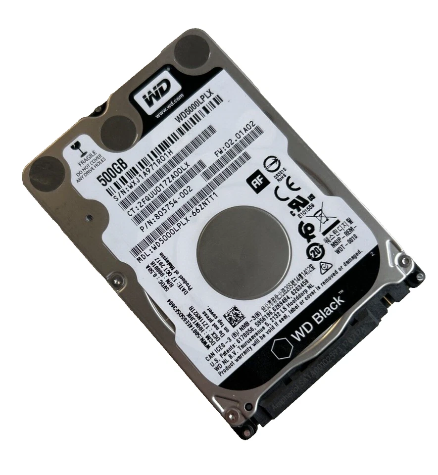 Western Digital WD5000LPLX | WD Black | 2,5" SATA HDD | 500 GB | 7200 rpm - Bild 1 von 1