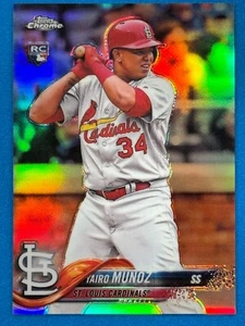 2018 Topps Chrome Update Refractor #HMT94 Yairo Muñoz Cardinals Rookie RC #/250 - Imagen 1 de 3