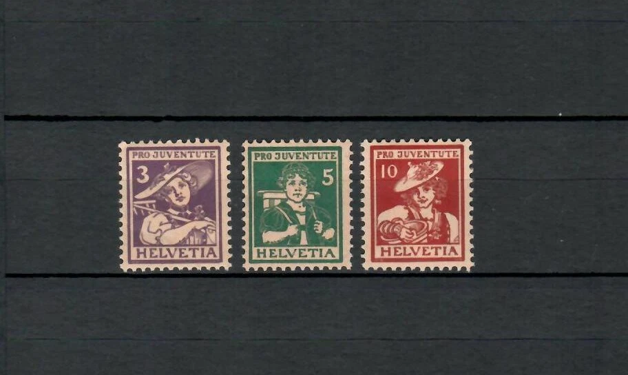 SWITZERLAND EUROPE PRO JUVENTUTE MH SET OF STAMPS ( HELV 22) - Image 1 of 1