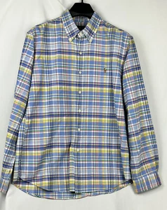 Ralph Lauren Hemd Herren Classic Fit XXL kariert Knopfleiste blau gelb rot  - Bild 1 von 5
