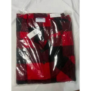 NWT Old Navy Buffalo Plaid Flannel PJ Set Cozy Holiday Sleepwear Red Black XL - Picture 1 of 4