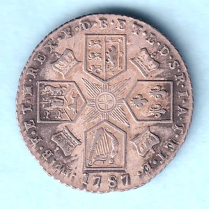Great Britain.. 1787 George 111 - Sixpence.. With Hearts.. gVF - Picture 1 of 2