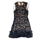 MAIA Black Sleeveless Floral Dress Size 8