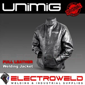 UNIMIG Rogue Welding Jacket Full Leather Sleeves Model 203 M L XL XXL U22002 - Picture 1 of 2