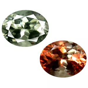 0.44 ct Good-looking Oval Cut (5 x 4 mm) Un-Heated Green Alexandrite Gemstone - Picture 1 of 3