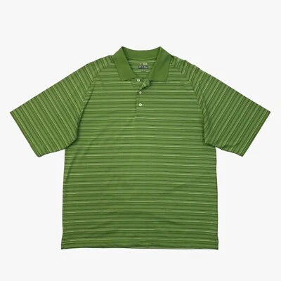 Camisa Polo Bolle Para Hombre L Grande Verde Peridoto Golf Tecnología Rayas Rendimiento Foto 1 de 4