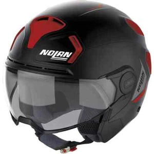 CASCO MOTO NOLAN N 30.4 T INCEPTION FLAT BLACK COLORE 16 CALOTTA VENTILATA - Foto 1 di 1