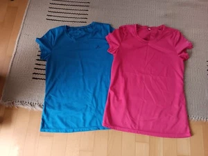 2 x OCK Sportshirt T-Shirt Sport Funktion blau pink Gr 40 wie Neu - Bild 1 von 1