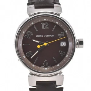 LOUIS VUITTON Tambour Q1311 Date Brown Dial Quartz Ladies Watch B#138735 - Picture 1 of 9