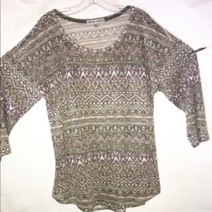 Absolutely famous multi-color women Long sleeve size XL blouse - Picture 1 of 7