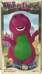 Barney & Friends Sing & Dance VHS Video Tape 10 Years PBS Kids TV Show Preschool - Imagen 1 de 12
