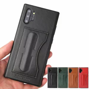 Custodia rigida antiurto in pelle per Samsung Galaxy Note10 10+ 5G supporto fresco - Foto 1 di 20